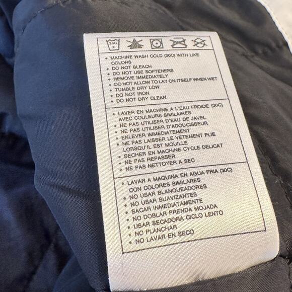 Vintage Y2K Women’s White Full-Zip Hooded Winter Jacket Knit Cuffs Collar Size L - Picture 10 of 11